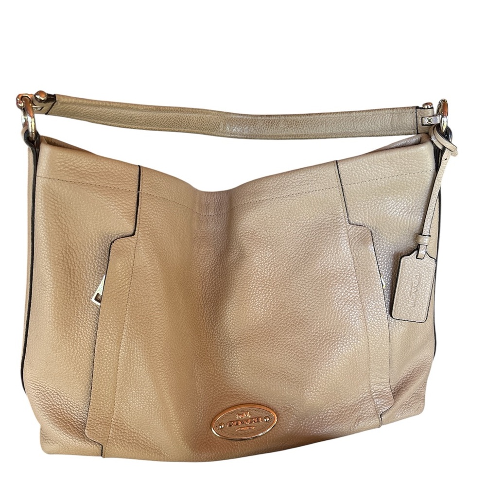 Coach Tan Leather Hobo Bag